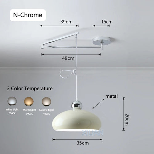 lustre led avec bras réglable pour bar et restaurant - vue 20 sur 25