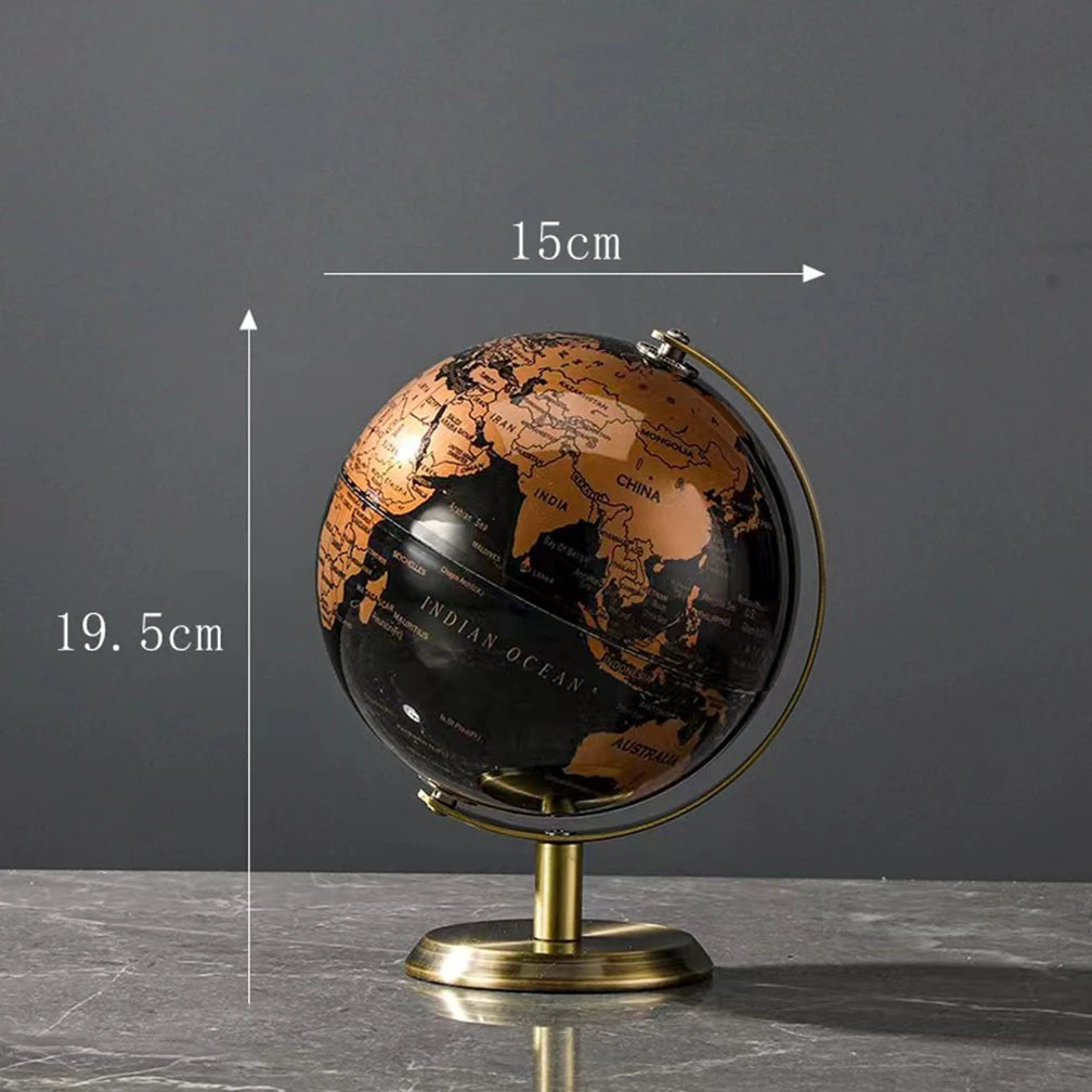 carte rétro du globe terrestre pour décoration éducative - vue 5 sur 9