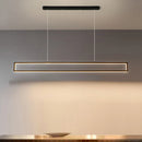 suspension led moderne éclairage intérieur design rectangulaire