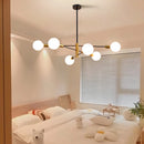 Moderne Nordique Spoutnik Noir LED Lustre Éclairage Luminaires D'intérieur Pour Chambre Salon Salle À Manger Décor À La Maison Plafonnier