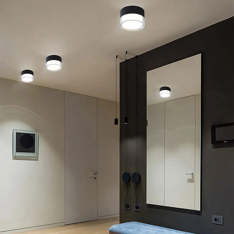 Spot LED Downlight monté en Surface plafonnier nordique 9W 12W 15W 18W spot lumineux circulaire 5W 7W 24W éclairage de salon - vue 8 sur 8