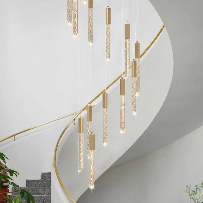 lustre moderne en cristal design personnalisé pour intérieur contemporain - vue 4 sur 17