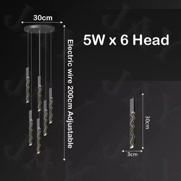 lustre en cristal de luxe à led pour un éclairage élégant - vue 11 sur 17