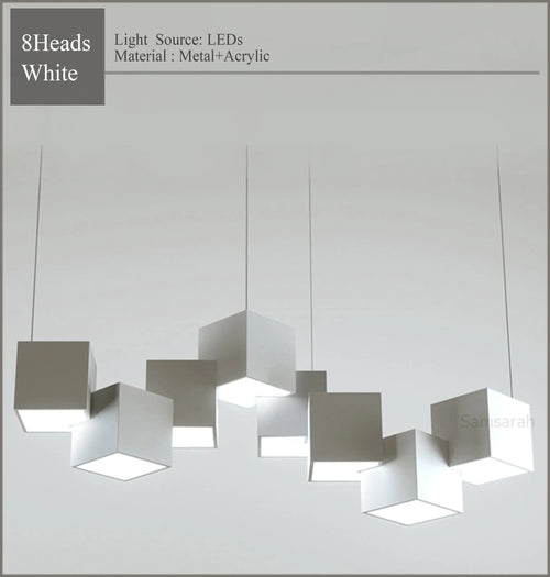 2024 Magic Cube Led Creative Pendant Light Ceilng Hanging Lamp for Dining Room Living Room Light Fixture Samsarah Lighting - vue 9 sur 10