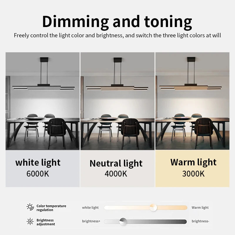 lustre moderne design nordique lumineux pour bar et restaurant - vue 4 sur 9