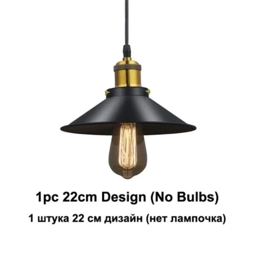 lustre moderne led en métal avec suspension vintage - vue 12 sur 13