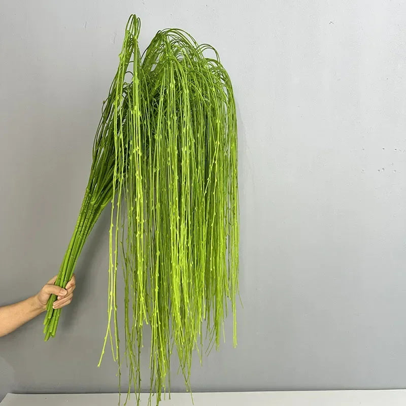 plantes artificielles saule pleureur en plastique pour décoration intérieure - vue 4 sur 7