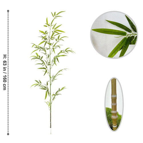 feuilles de bambou artificielles pour décoration d'événements et fêtes - vue 24 sur 23