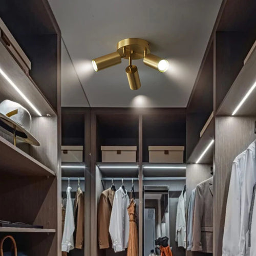plafonnier led moderne avec projecteurs luminaire09 - vue 3 sur 9