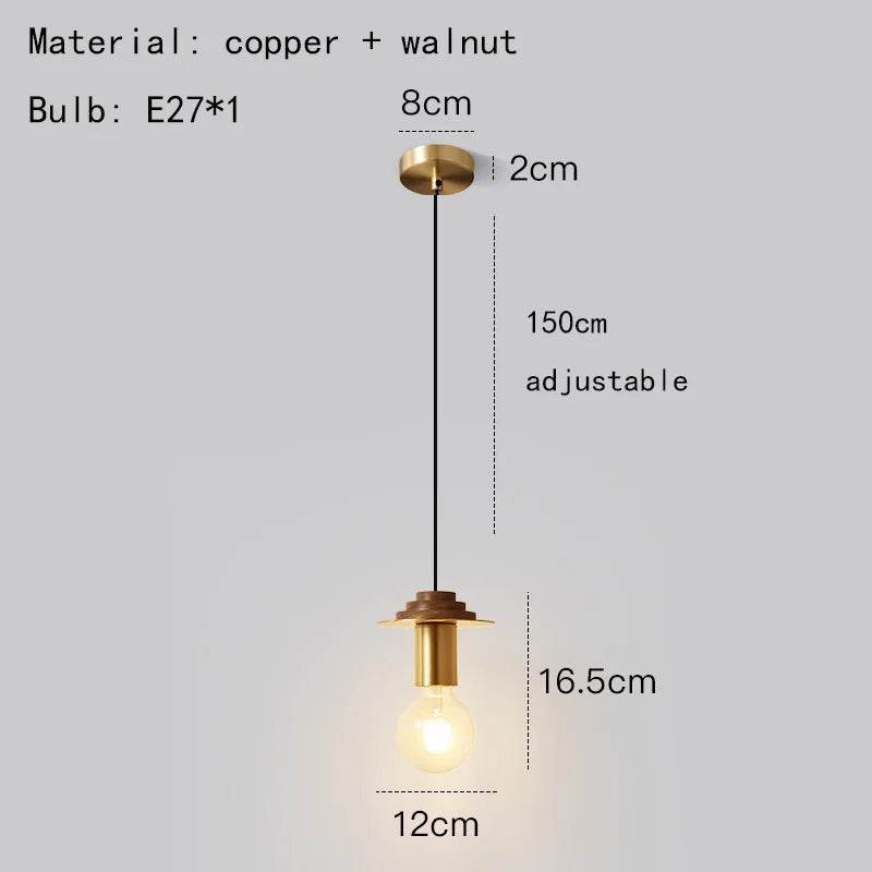 suspension moderne en bois et métal pour intérieur élégant - vue 10 sur 14