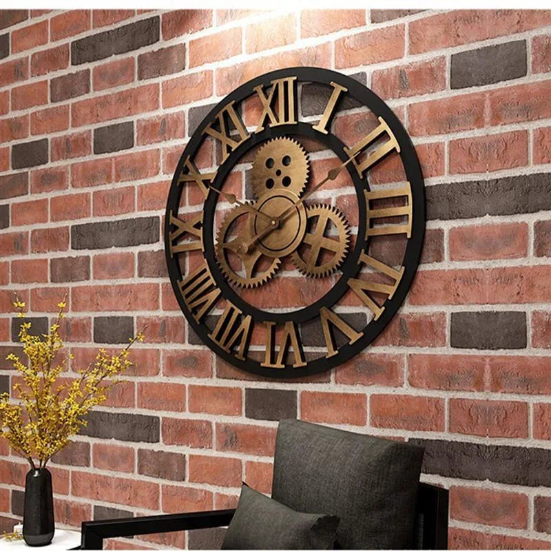 horloge murale rétro créative décorative pour un style unique - vue 7 sur 8