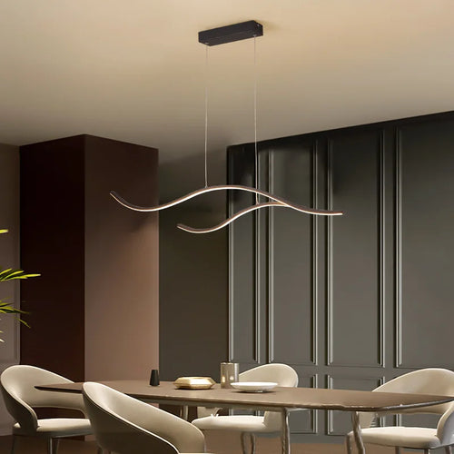 Nordic minimalist LED restaurant pendant lights, bar counter, kitchen pendant lights, living room home decoration hanging lights - vue 3 sur 10