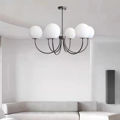 lustres modernes en verre luminaires suspendus - vue 5 sur 11