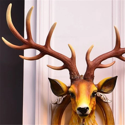 applique murale led moderne en forme de tête de cerf - vue 4 sur 8