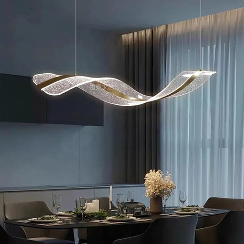 lustre spiralé design moderne pour hôtels bars et restaurants - vue 6 sur 7