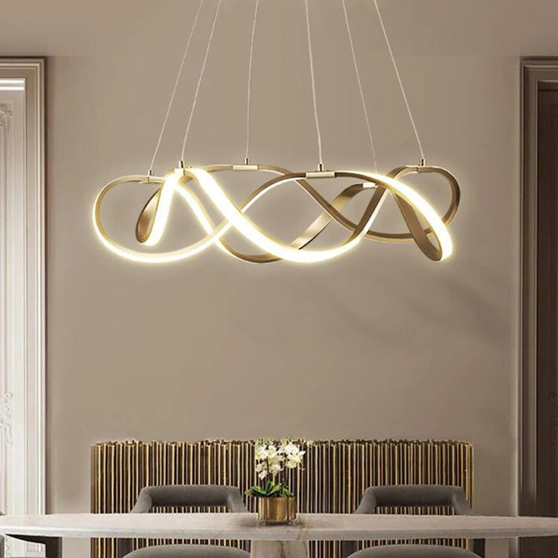 Lustre LED suspendue moderne style europe du nord - vue 4 sur 12