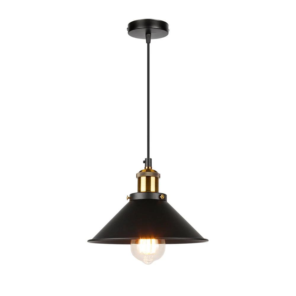 lustre industriel rétro à trois têtes suspendues pour maison - vue 14 sur 16