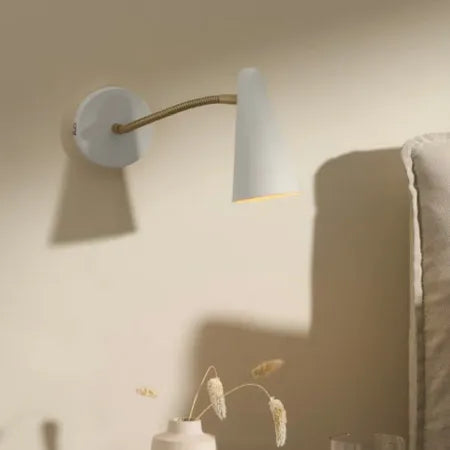 applique murale simple nordique avec interrupteur et tuyau réglable - vue 3 sur 9