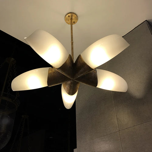 lustre minimaliste moderne en verre pour intérieur élégant - vue 2 sur 7