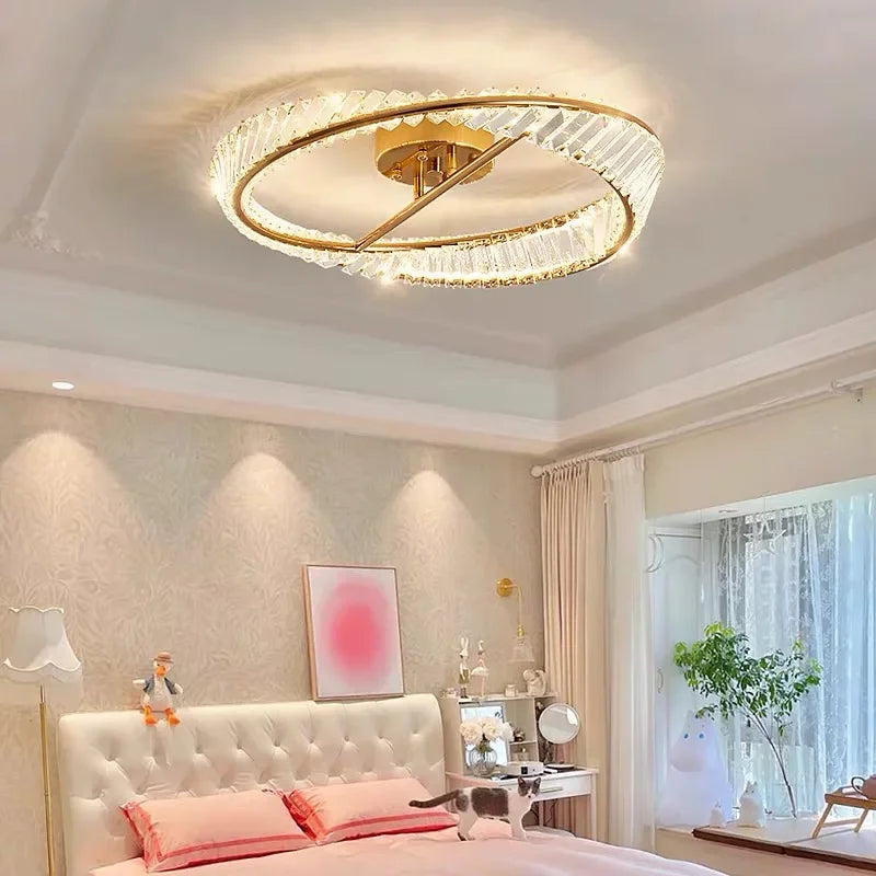 Plafonnier de luxe en cristal led pour intérieur - vue 2 sur 8