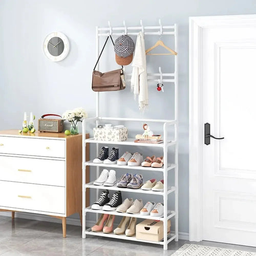 étagère à chaussures multifonction pour rangement et séchage - vue 3 sur 11
