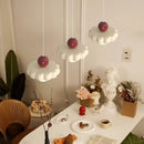 Lustre design avec fleurs Style crème créative