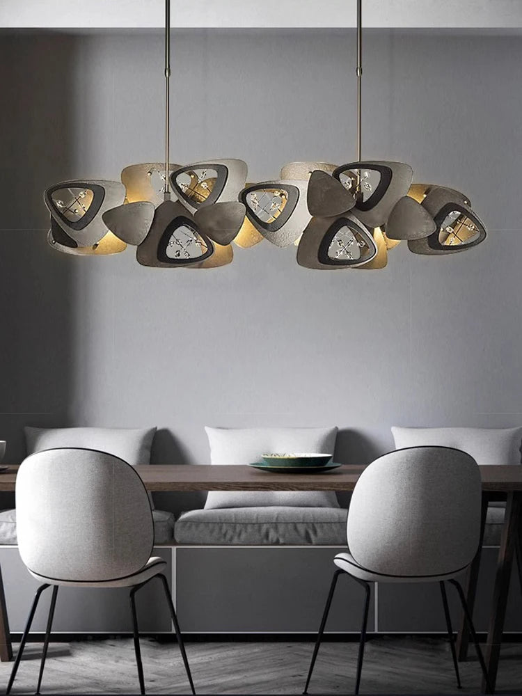 lustre en cristal design tendance éclairage à led moderne - vue 6 sur 12