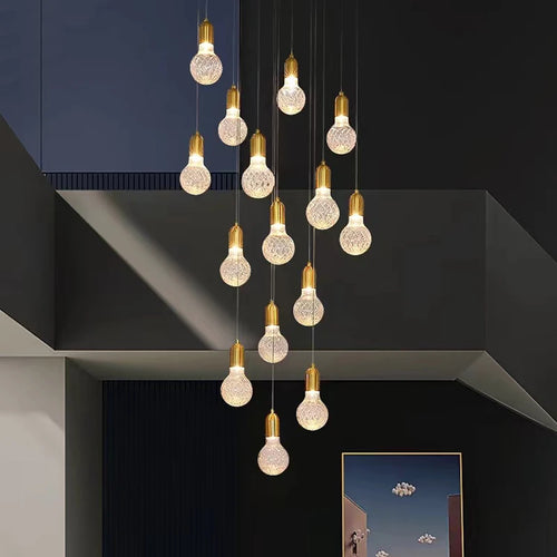 suspension moderne en verre pour villa de luxe - vue 4 sur 15