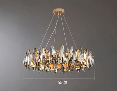 lustre vintage art déco en cristal pour éclairage intérieur - vue 12 sur 11