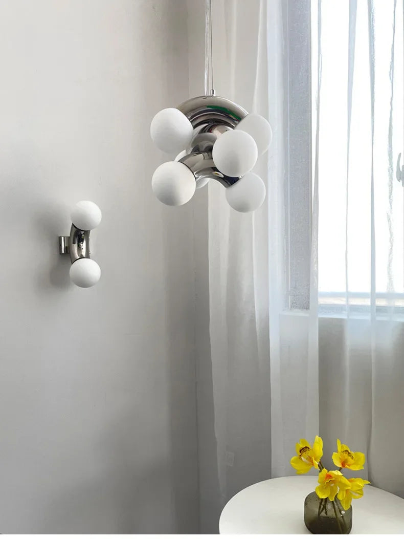 Italian Designer Creative Grape Wall Lamp Sconce Light Corridor Bedroom Lighting - vue 6 sur 7
