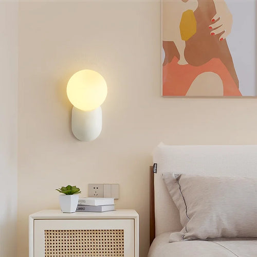 applique murale led moderne petite lampe à bulles décorative - vue 4 sur 9