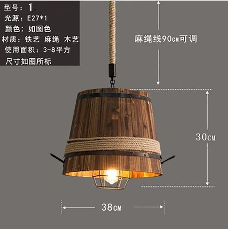 suspension en bois style nordique pour restaurants cafés et bars - vue 9 sur 10