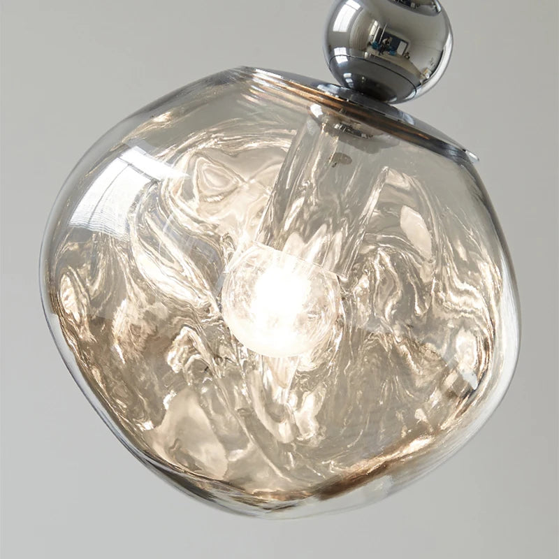 lustre en verre léger style bauhaus décoration moderne pour la maison - vue 4 sur 8