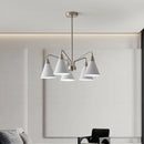 lustre rétro de style médiéval design minimaliste en fer