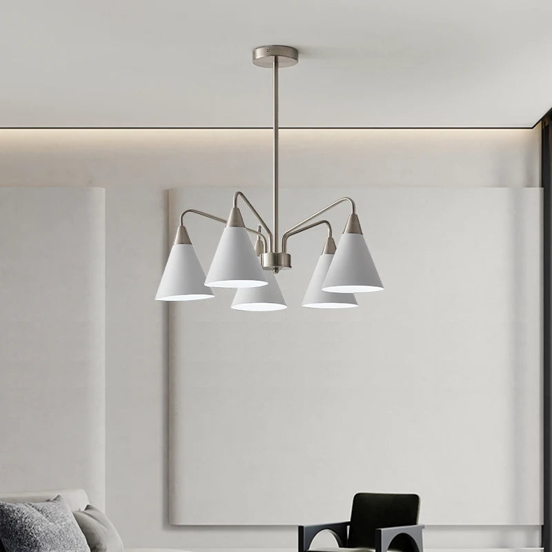 lustre rétro médiéval en fer pour décoration intérieure minimaliste