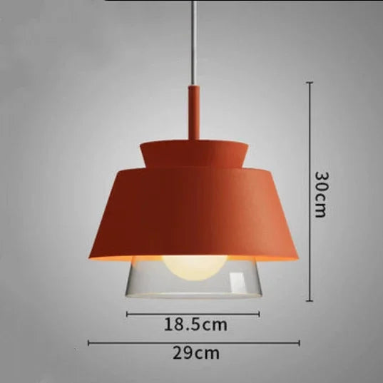 suspension en verre et fer style nordique pour intérieur décoratif - vue 8 sur 13