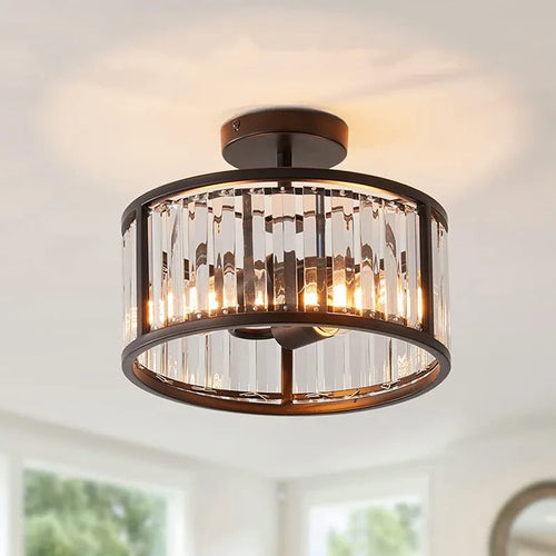 plafonnier industriel rétro style nordique pour éclairage décoratif - vue 2 sur 10
