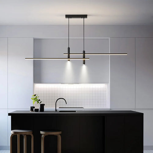 lustre nordique moderne avec projecteur pour restaurant et bar - vue 6 sur 18