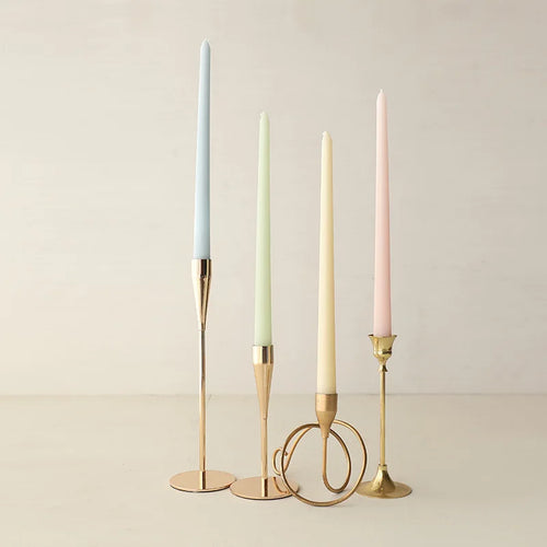 lot de 4 bougies coniques non parfumées pour décoration festive - vue 2 sur 22