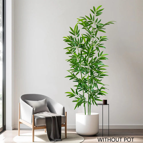lot de 3 branches de bambou artificielles pour décoration intérieure festive - vue 2 sur 10