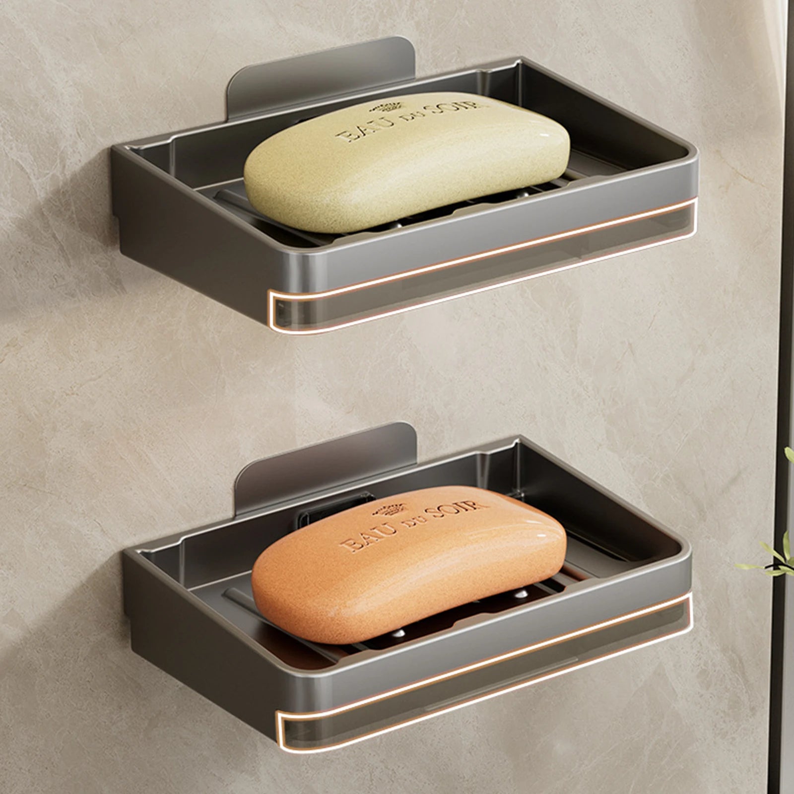 support mural pour porte-savon et accessoires de salle de bain - vue 4 sur 14