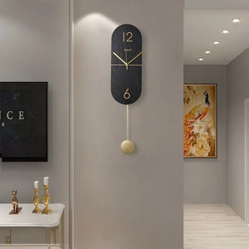 horloge murale en roche design moderne et silencieuse - vue 2 sur 7