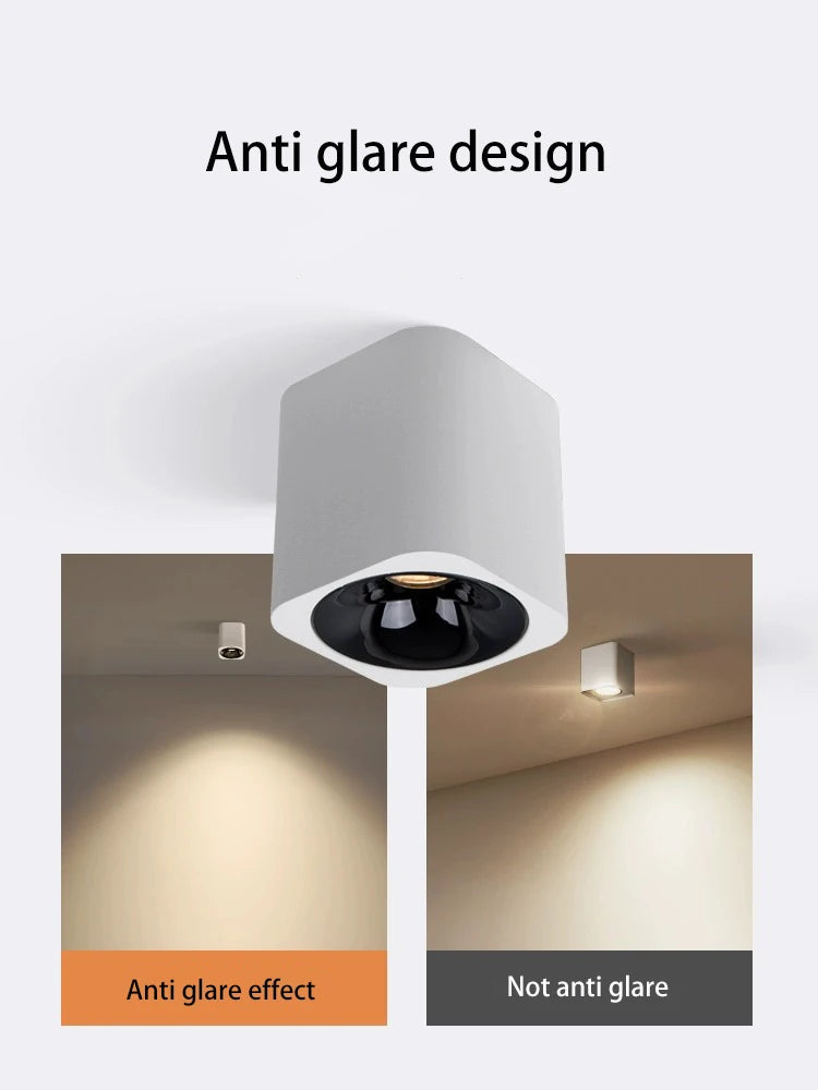 mini projecteur led anti-éblouissement monté en surface pour intérieur - vue 3 sur 14