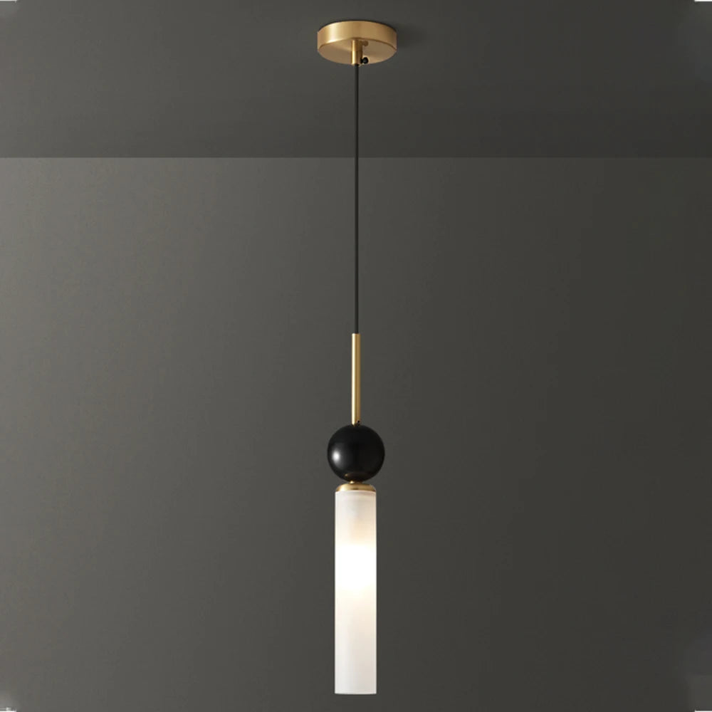 Italian minimalist all copper bedroom bedside chandelier, luxurious marble master bedroom, minimalist living room, background wa - vue 1 sur 8