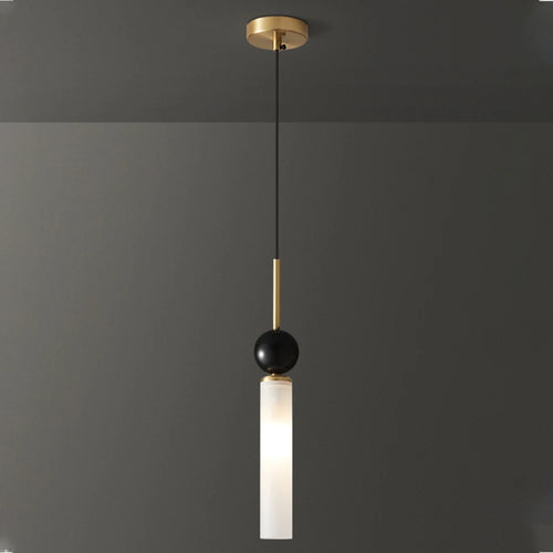 Italian minimalist all copper bedroom bedside chandelier, luxurious marble master bedroom, minimalist living room, background wa - vue 2 sur 8