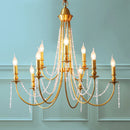 lustre en laiton moderne pour éclairage intérieur élégant