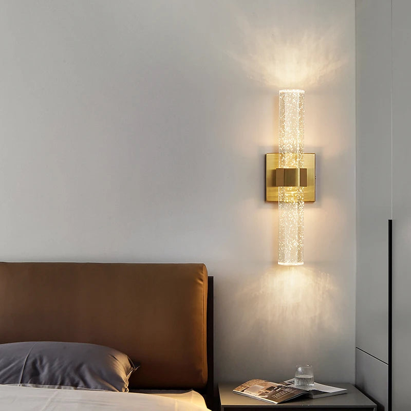 Luxury Bubble Crystal Wall Lamps Up And Dwon Modern Bedside Wall Light for Living Room Aisle Hotel Entarnce Lighting AC110V 220V - vue 3 sur 7