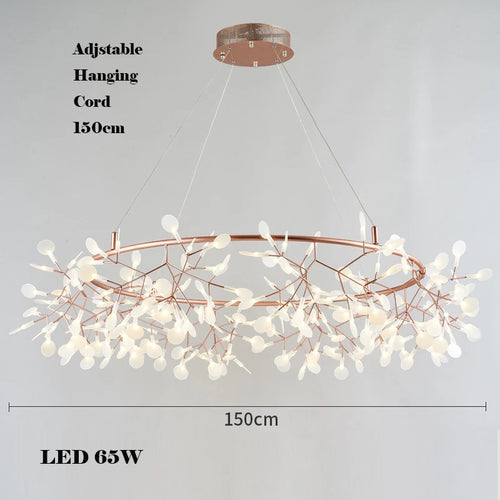 lustre créatif en acier inoxydable et acrylique pour décoration intérieure - vue 12 sur 18