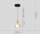lustre en cristal diamant vintage en cuivre pour éclairage intérieur