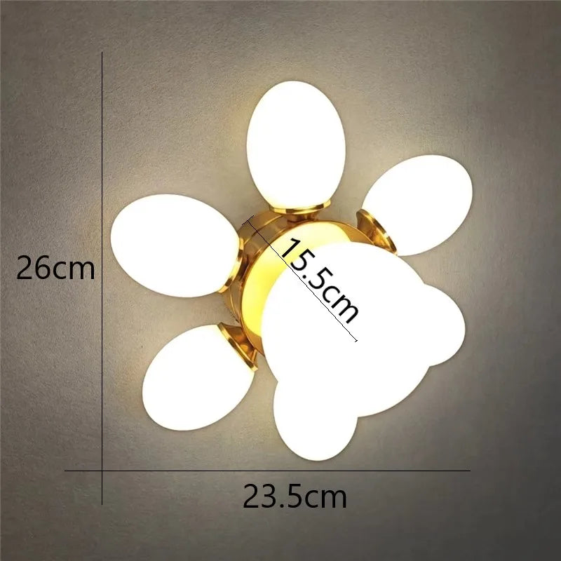 plafonnier moderne en verre pour éclairage décoratif intérieur